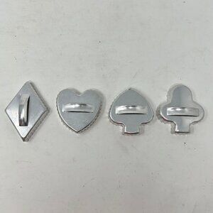 Vintage 60’s Cookie Cutters Club Heart Diamond Spade Cards Aluminum Handles